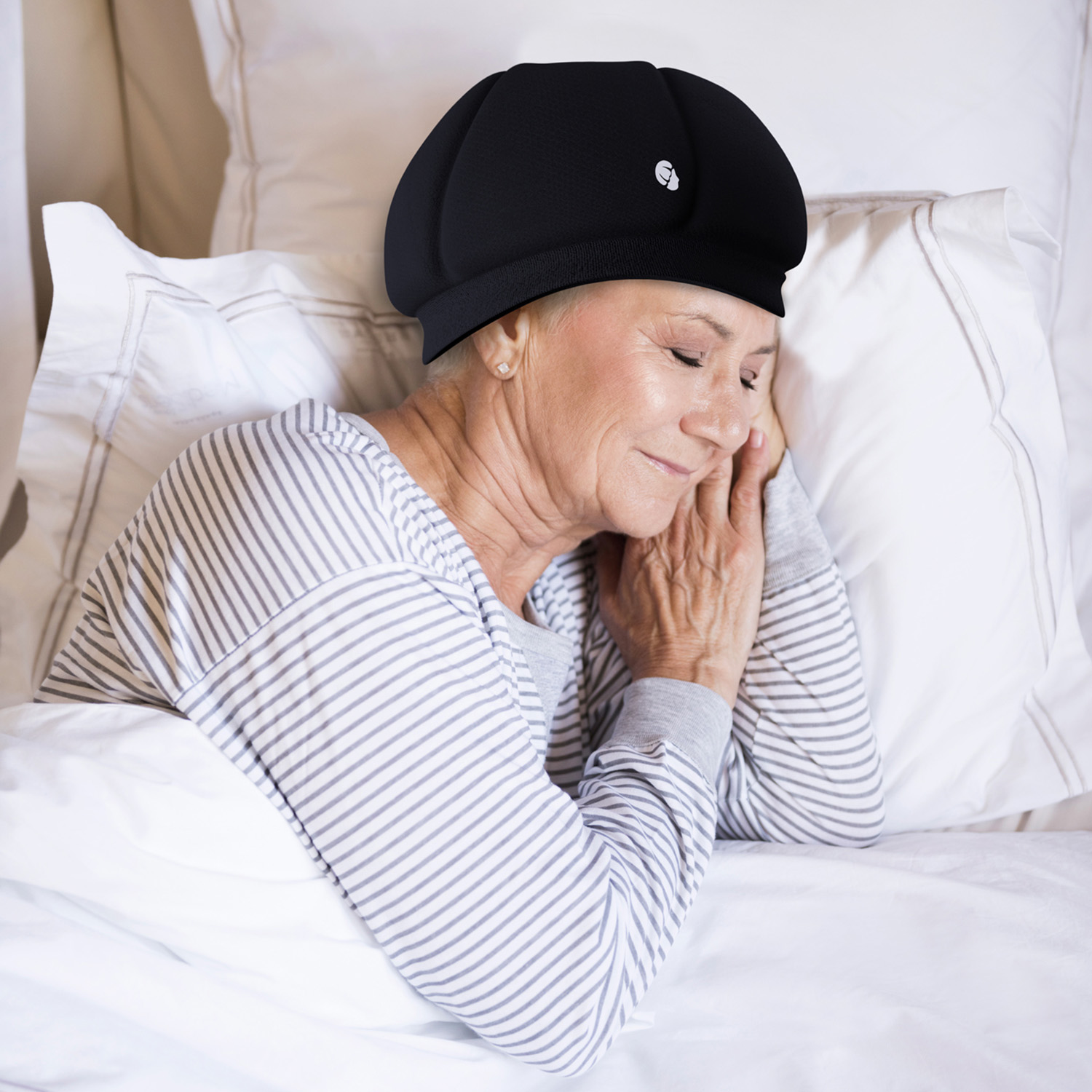 Ribcap Kate_Sleeping Helmet_Senior_Female_bed-1500